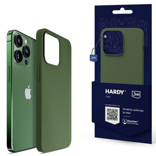 3MK Hardy Case iPhone 13 Pro Max 6,7" Magsafe hátlap, tok, zöld