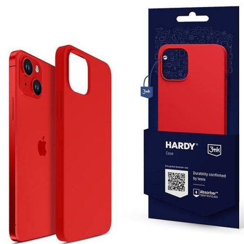 3MK Hardy Case iPhone 13 6.1" Magsafe hátlap, tok, piros