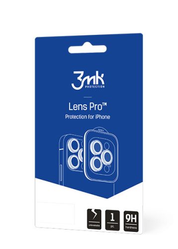 3MK Lens Protection Pro iPhone 15 6.1" kamera objektív védelem rögzítőkerettel 1db, sárga