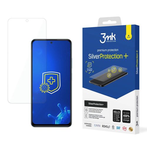 3MK SilverProtect+ Xiaomi Redmi Note 12 Pro 4G nedves szerelésű fólia