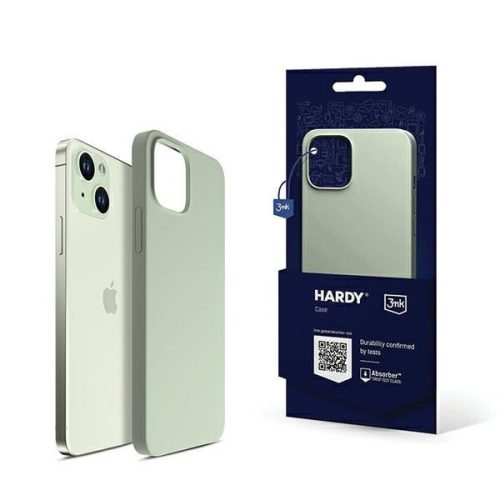 3MK Hardy Case iPhone 15 6.1" Magsafe hátlap, tok, zöld