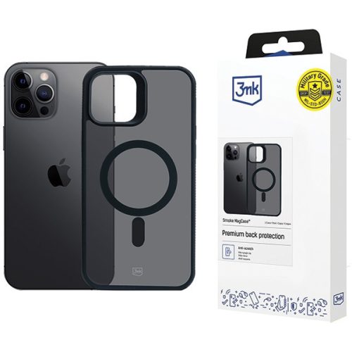 3MK Smoke MagCase iPhone 12 Pro Max 6.7", fekete