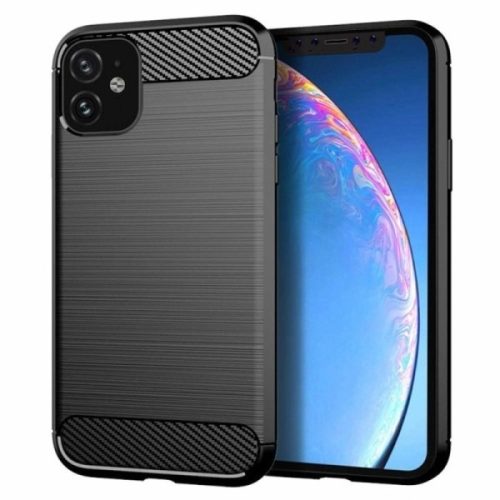 Beline Carbon Case Flexible hátlap, tok iPhone 12 mini 5.4", fekete