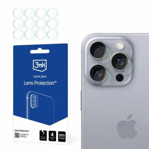 3MK Lens Protect iPhone 16 Pro Max kamera védőfólia 4db