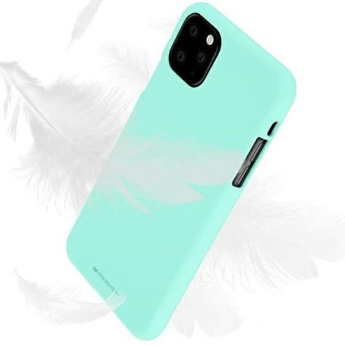 Mercury Soft Silicone Case hátlap, tok iPhone 12 mini 5,4", mentazöld