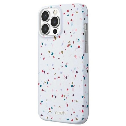 UNIQ Coehl Terrazzo tok iPhone 13 Pro/13 6,1" mintás, fehér