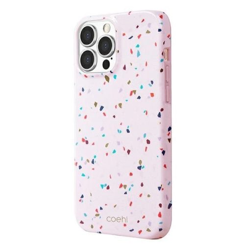 UNIQ Coehl Terrazzo tok iPhone 13/13 Pro 6.1", rózsaszín