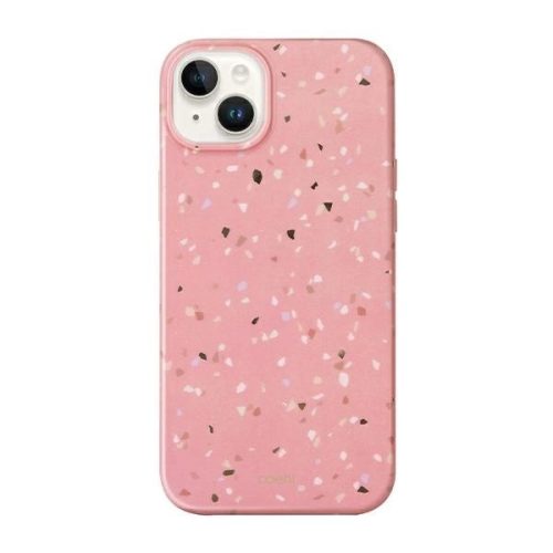 UNIQ Coehl Terrazzo tok iPhone 14 6,1", rózsaszín