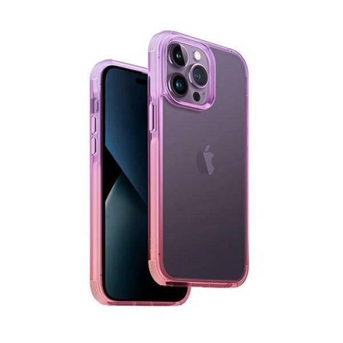 UNIQ Combat Duo ütésálló tok iPhone 14 Pro Max 6.7", lila, rózsaszín