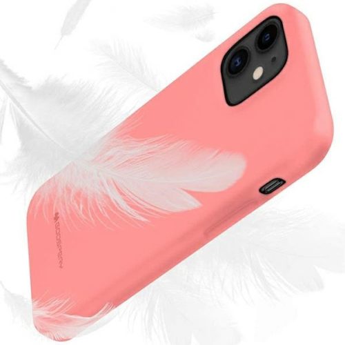 Mercury Soft Silicone Case hátlap, tok iPhone 13 Pro 6.1", rózsaszín