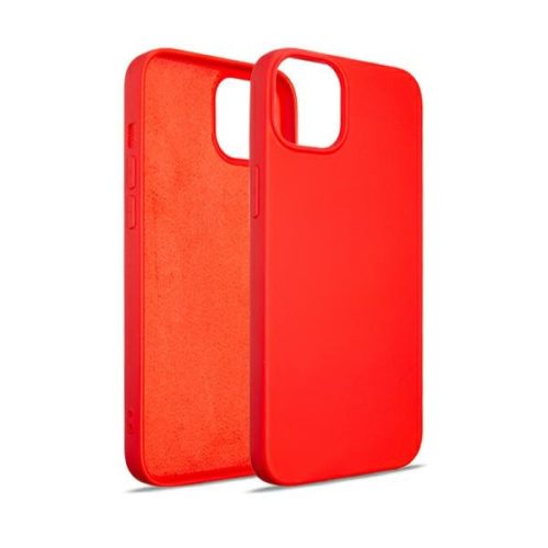 Beline Silicone Case hátlap, tok iPhone 15 Plus 6.7", piros