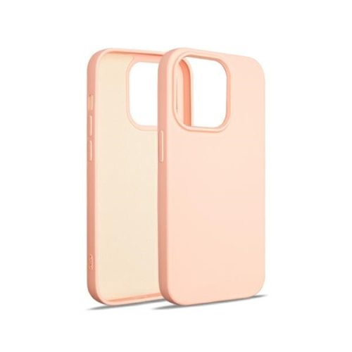 Beline Silicone Case hátlap, tok iPhone 15 Pro 6.1", rozéarany