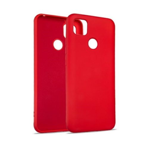 Beline Silicone Case hátlap, tok Xiaomi Redmi 10C, piros