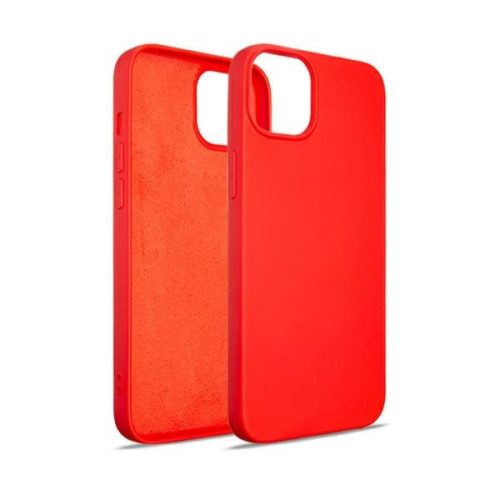 Beline Silicone Case hátlap, tok iPhone 14 Plus 6.7", piros