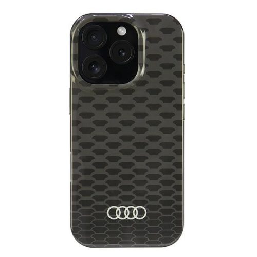 Audi IML Stitching Pattern MagSafe iPhone 16 Pro (AU-IMLMIP16P-Q5/D3-BK) Magsafe kompatiblis hátlap, tok, fekete