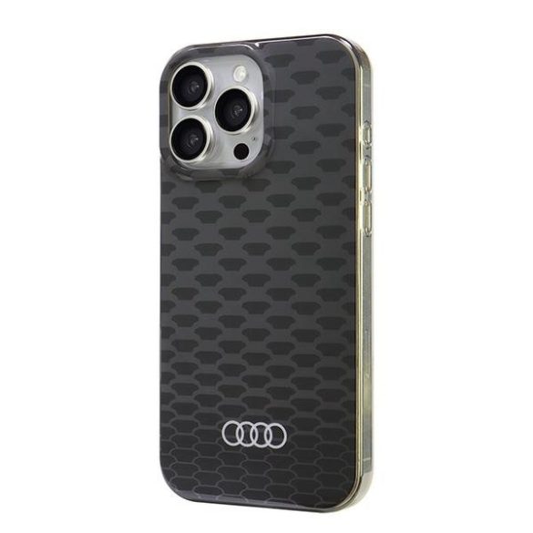 Audi IML Stitching Pattern MagSafe iPhone 16 Pro Max (AU-IMLMIP16PM-Q5/D3-BK) Magsafe kompatiblis hátlap, tok, fekete