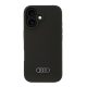 Audi Silicone Case iPhone 16 (AU-LSRIP16-Q3/D1-BK) hátlap, tok, fekete