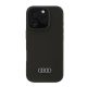 Audi Silicone Case iPhone 16 Pro (AU-LSRIP16P-Q3/D1-BK) hátlap, tok, fekete