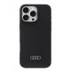 Audi Silicone Case iPhone 16 Pro Max (AU-LSRIP16PM-Q3/D1-BK) hátlap, tok, fekete