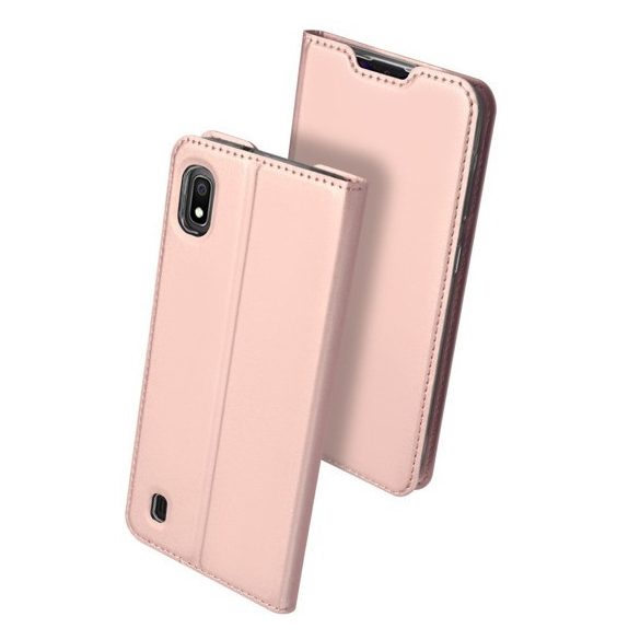 Dux Ducis Skin Pro  Samsung Galaxy A10 oldalra nyíló tok, rózsaszín