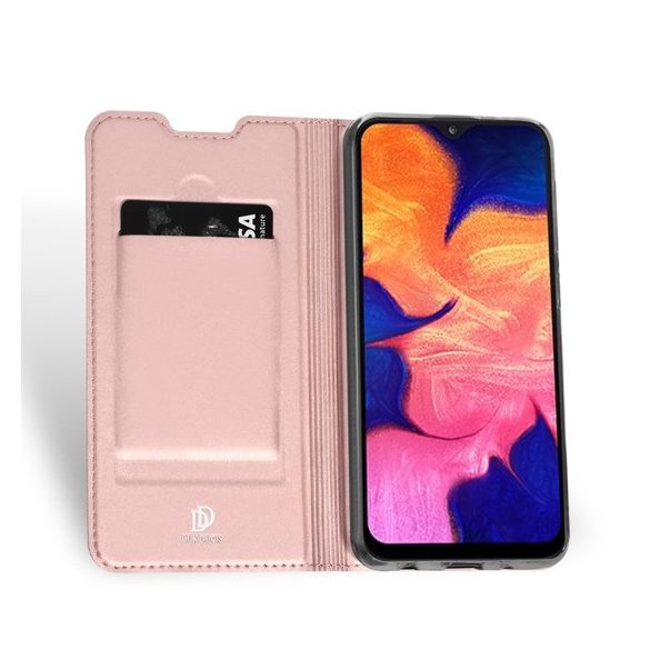 Dux Ducis Skin Pro  Samsung Galaxy A10 oldalra nyíló tok, rózsaszín