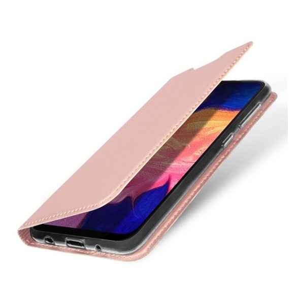 Dux Ducis Skin Pro  Samsung Galaxy A10 oldalra nyíló tok, rózsaszín