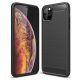 Carbon Case Flexible iPhone 11 Pro hátlap, tok, fekete