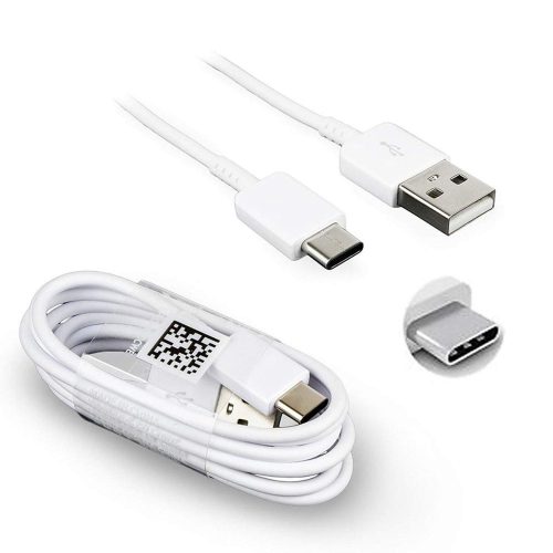 Samsung EP-DN930CWE USB/USB-C adat és töltőkábel, 1.2m, (doboz nélküli), fehér