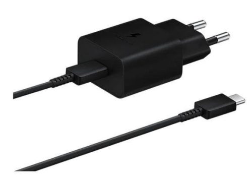 Samsung EP-T1510XBE USB-C gyári hálózati adapter USB-C/USB-C kábellel, 15W, fekete