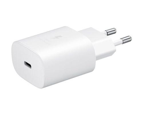 Samsung EP-TA800EWE USB-C gyári hálózati adapter, 25W, (doboz nélküli), fehér