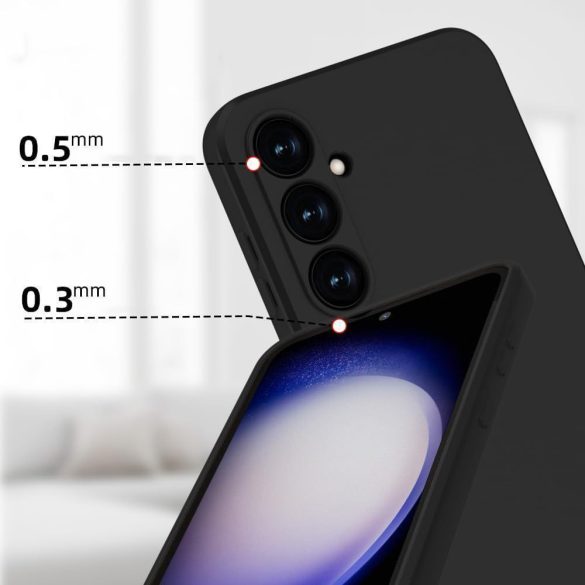 Tech-Protect Icon Xiaomi Redmi Note 13 Pro 5G / Poco X6 5G szilikon hátlap, tok, fekete