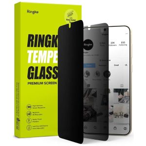 Ringke Tg Samsung Galaxy S23 Privacy kijelzővédő üvegfólia, átlátszó