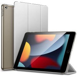   ESR Ascend Trifold iPad 7/8/9 10.2" (2019/2020/2021) oldalra nyíló tok,ezüst szürke