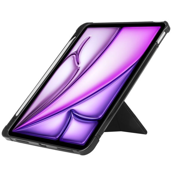 Tech-Protect Sc Pen Origami iPad Air 13 (2024) oldalra nyíló okos tok, érintőceruza tartóval, fekete