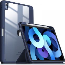   Infiland Crystal Case iPad Air 4 (2020) oldalra nyíló tok, sötétkék