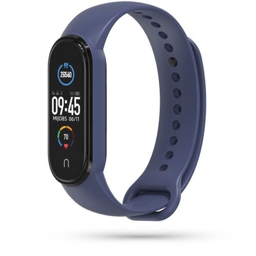 Tech-Protect Iconband Xiaomi Mi Smart Band 5/6/6/NFC/7 szilikon szíj, sötétkék