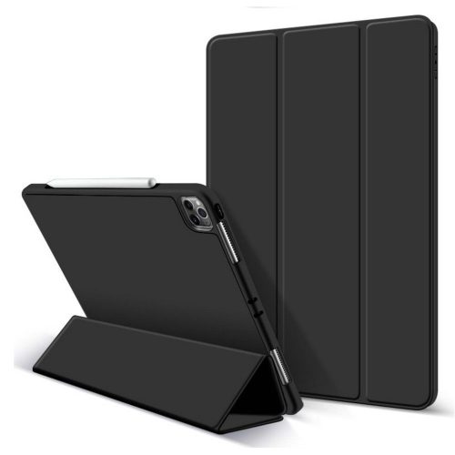 Tech-Protect Smartcase Pen iPad Pro 12.9" (2021) oldalra nyíló okos tok, fekete