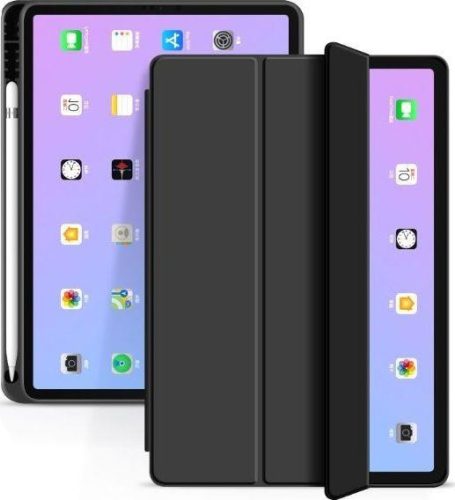 Tech-Protect Smartcase Pen iPad Air 4 (2020) oldalra nyíló okos tok, fekete