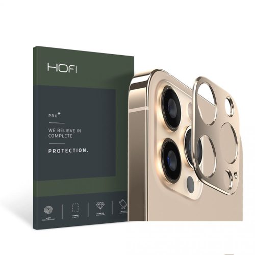 Hofi Cam Pro iPhone 13 Pro/13 Pro Max kamera védőkeret, arany