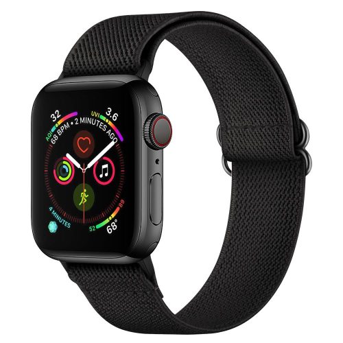 Tech-Protect Mellow Apple Watch 1/2/3/4/5/6/7/Se 42/44/45mm óraszíj, fekete