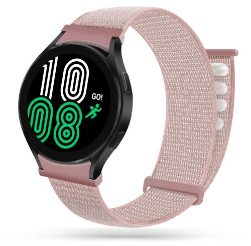 Tech-Protect Nylon Samsung Galaxy Watch 4 40/42/44/46mm óraszíj, rózsaszín