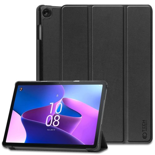 Tech-Protect Smartcase Lenovo Tab M10 Plus 10.6 3rd Gen TB-125/TB-128 oldalra nyíló smart tok, fekete