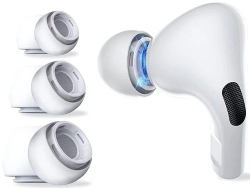 Tech-Protect Ear Tips 3-pár Apple Airpods Pro 1/2 szilikon tok, fehér