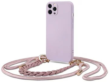 Tech-Protect Icon Chain iPhone 12 szilikon tok, lila