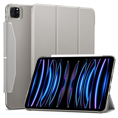 ESR Ascend Trifold iPad Pro 11 (2021/2022) oldalra nyíló tok, szürke