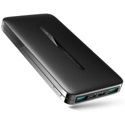   Joyroom JR-T012 Power Bank hordozható külső akkumulátor 2xUSB, 10000 mAh, 2.1A, fekete