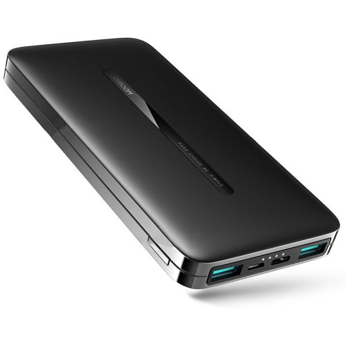 Joyroom JR-T012 Power Bank hordozható külső akkumulátor 2xUSB, 10000 mAh, 2.1A, fekete