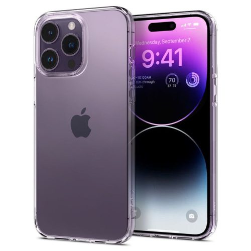 Spigen Liquid Crystal iPhone 14 Pro hátlap, tok, átlátszó