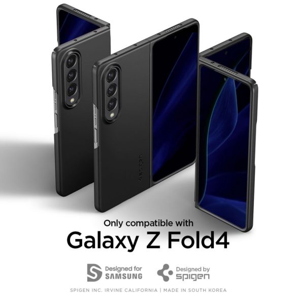 Spigen Airskin Samsung Galaxy Z Fold 4 hátlap, tok, fekete