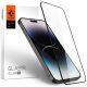 Spigen Glass Fc iPhone 14 Pro kijelzővédő edzett üvegfólia (tempered glass) 9H keménységű, fekete